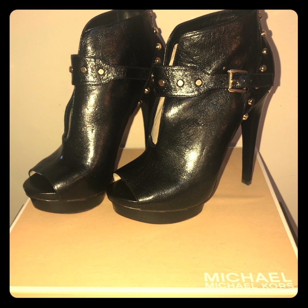 Michael Kors open toe boots